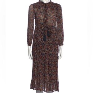 Like New Flowing Sea printed dress - lightly used - great for fall